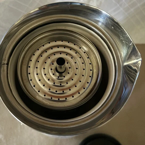 Vintage Corning Ware Blue Cornflower Percolator Coffee Collectible - Picture 8 of 15